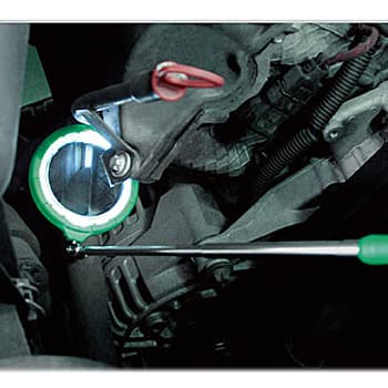 Toptul 55 mm Magnifying Telescoping Inspection Mirror with Led Light, JJAM0596