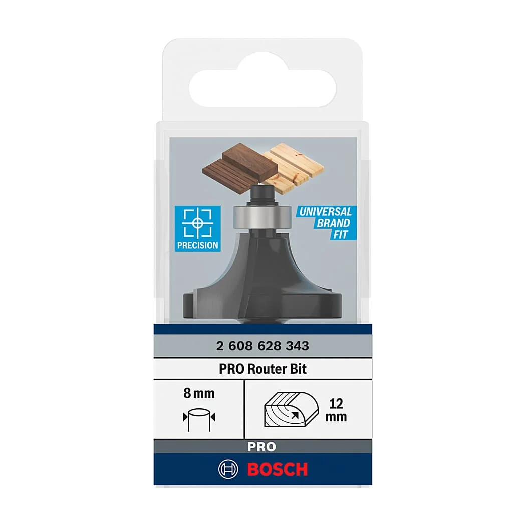 Bosch 36.7 mm Pro Router Bit (Rounding Over Bit), 2 608 628 343