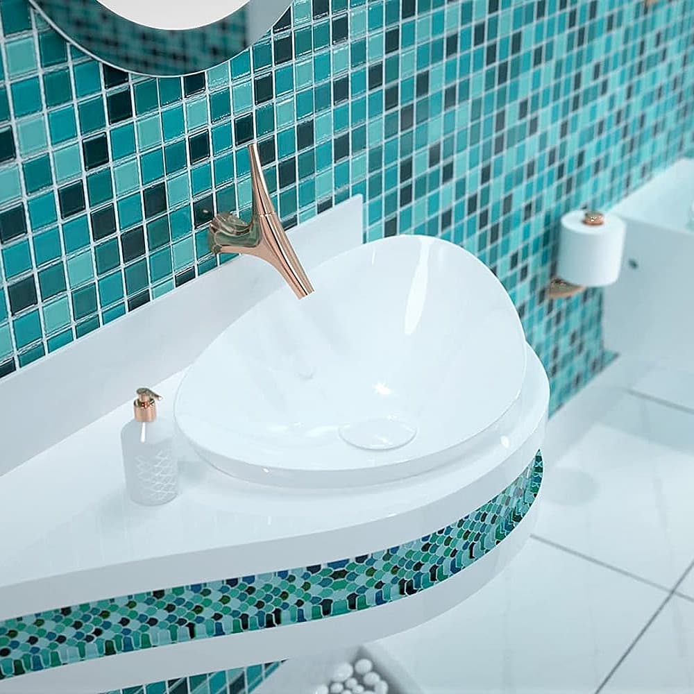 Kohler Vive Single Control Wall Mount Monoblock Basin / Lavatory Faucet Trim + Valve In Rose Gold Finish, K-23975IN-4ND-RGD