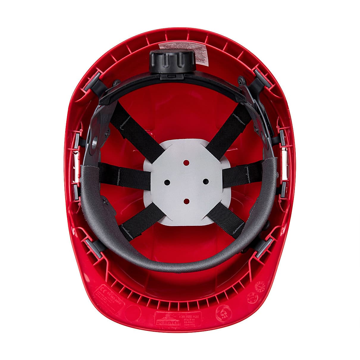 Portwest Endurance Badge Holder Safety Helmet (Red), PB55