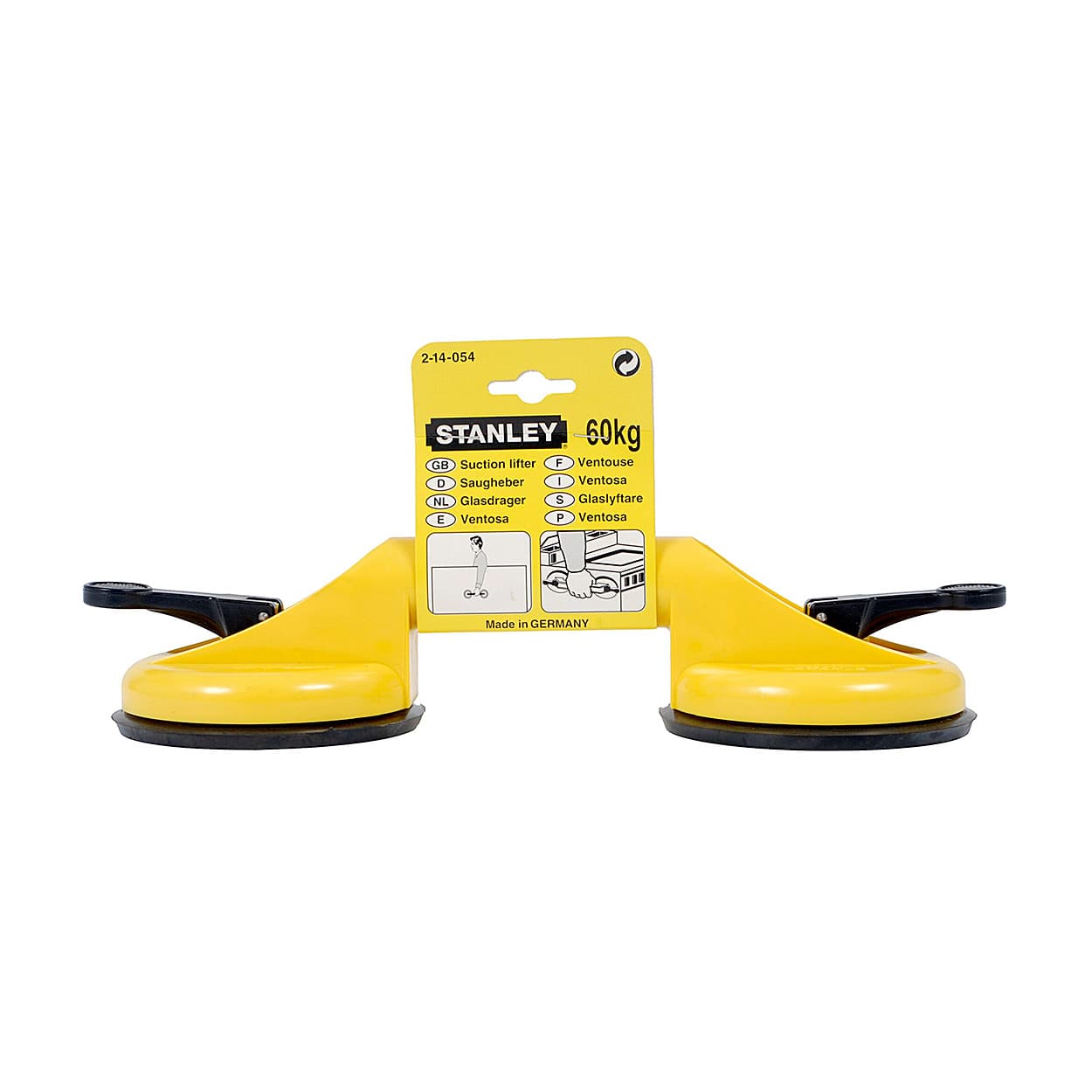 Stanley 120 mm (2 Headed) Lifting Suction Cup, 2-14-054