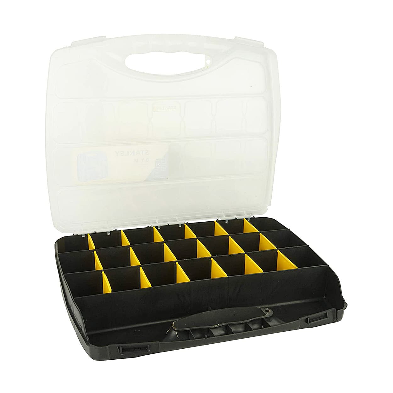 Stanley Polycarbonate Medium Organizer With 21 Separator Slots & Transparent Lid, STST73823-8