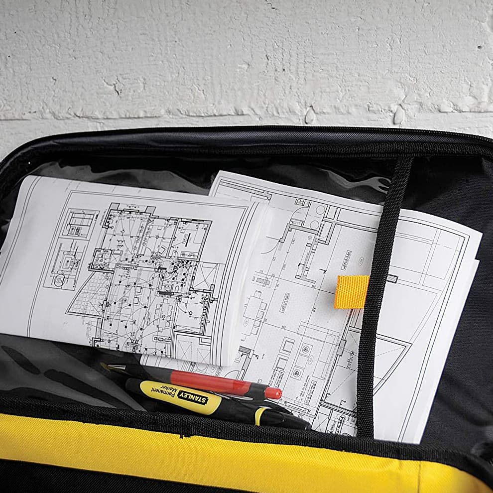 Stanley 447 mm / 16 inch Rigid Multipurpose Tool Bag With Sleeve, 1-96-193