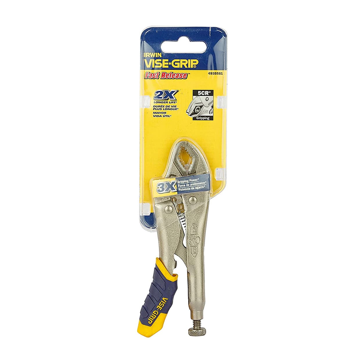 Irwin 7 inch / 175 mm Steel Fast Release Curved Jaw Locking Plier, T13T