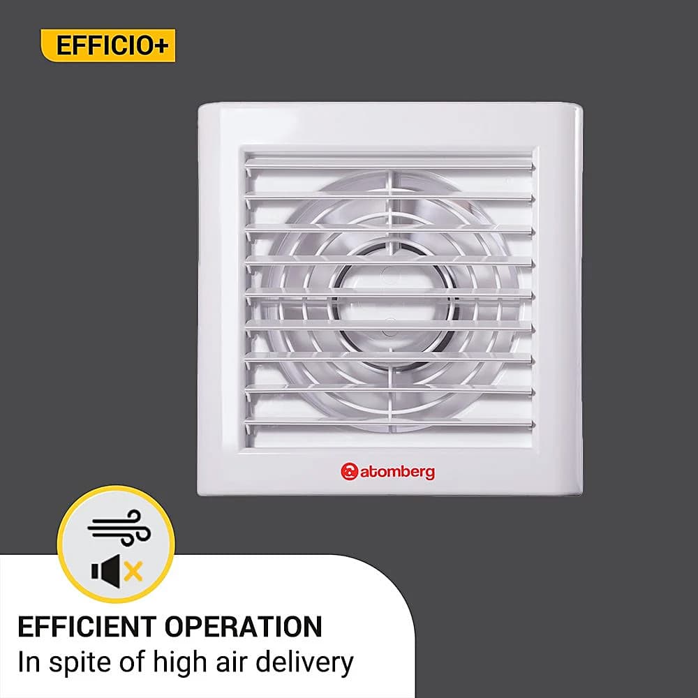 Atomberg Efficio+ 150 mm Energy Saving Exhaust Fan With BLDC Motor (White)