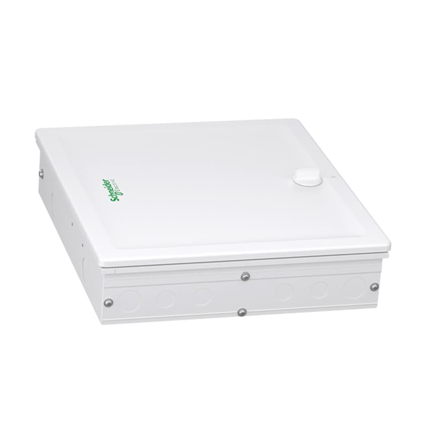 Schneider Electric 4 Way Eco Double Door Metal - TPN DBs (IP43), A9HTND04E