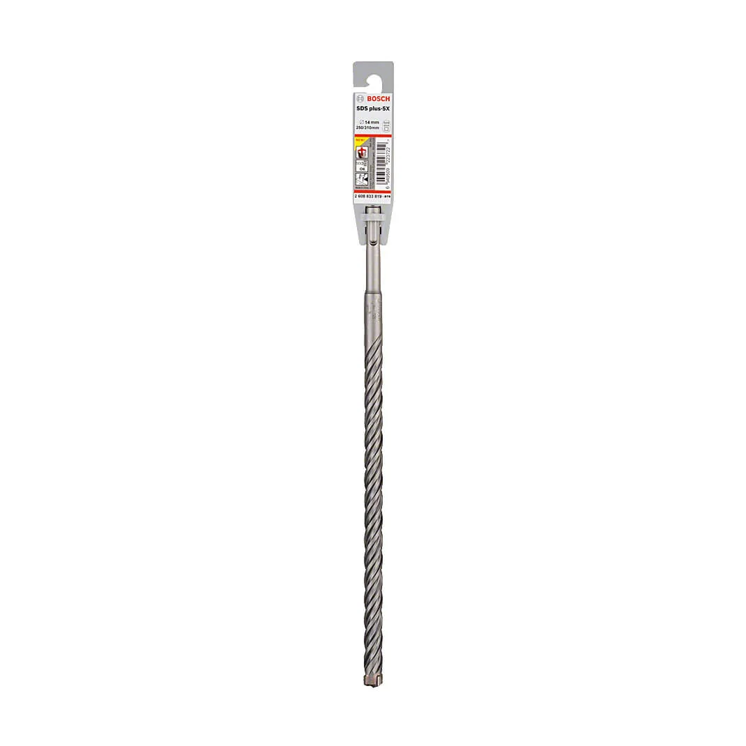 Bosch 14 x 250 x 310 mm SDS Plus-5X Hammer Drill Bits, 2 608 833 819