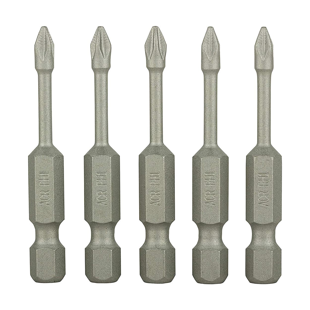 Dewalt PH1 x 50 mm Length Phillips Torsion Screwdriver Bits With Extra Grip (Pack of 5 Pcs), DT7245-QZ