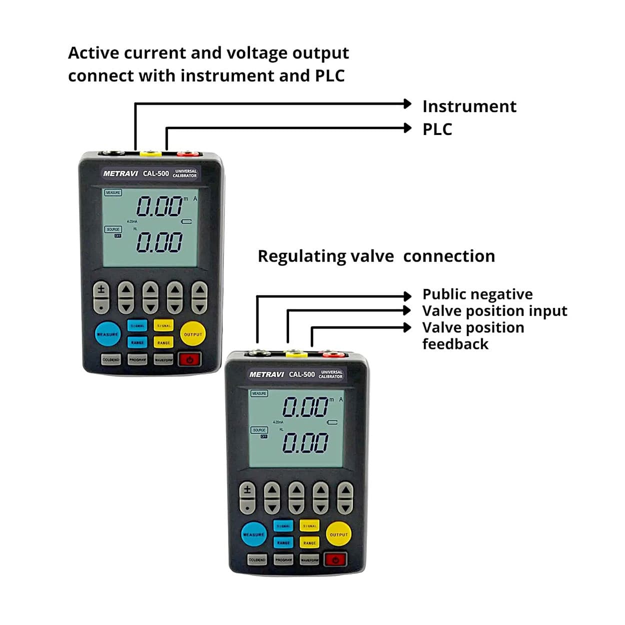 Metravi 4 Digit Hand Held Universal Calibrator With Large LCD Display, CAL-600