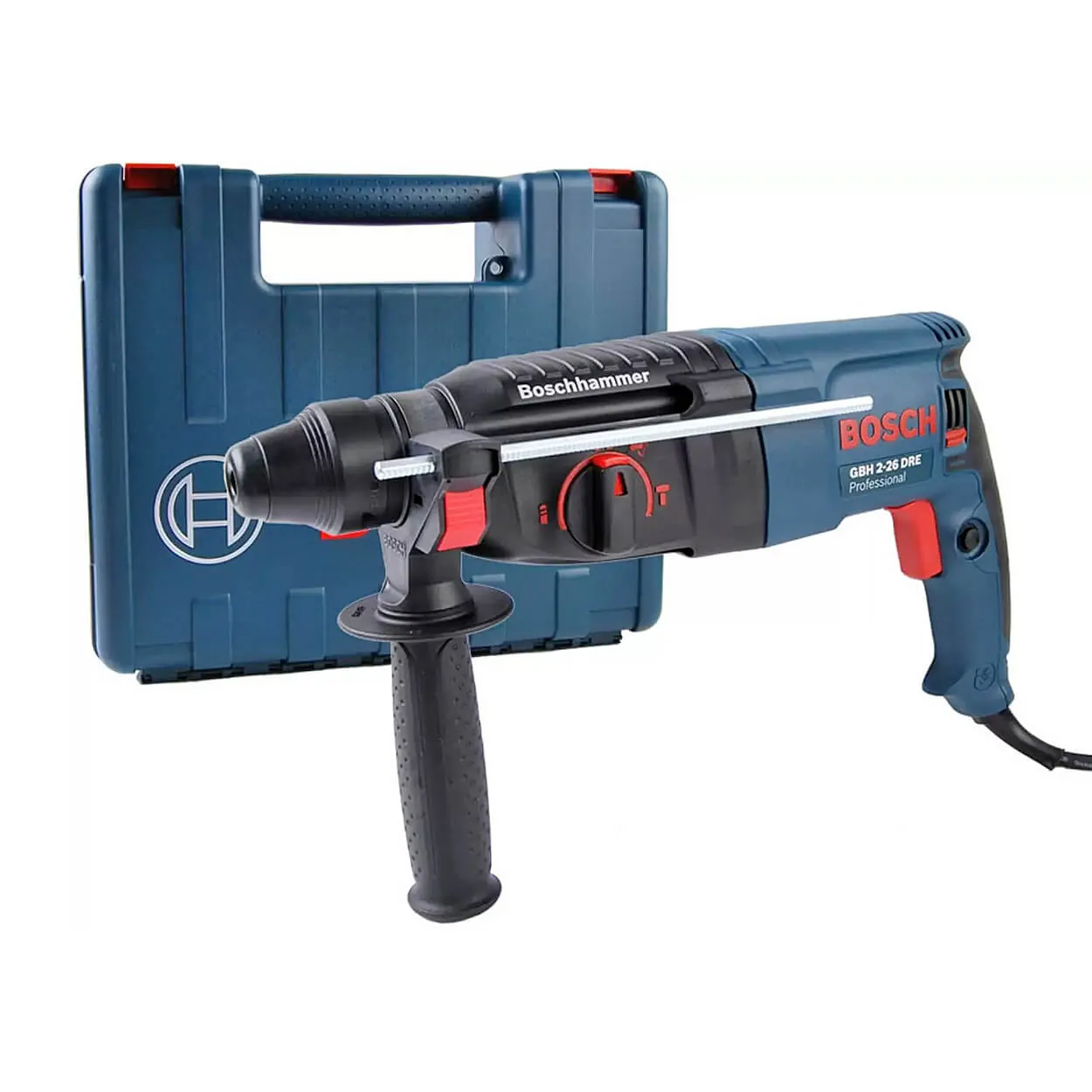 Bosch 800W Professional SDS Plus Rotary Hammer (With Key Chuck & Adapter), GBH 2-26 DRE