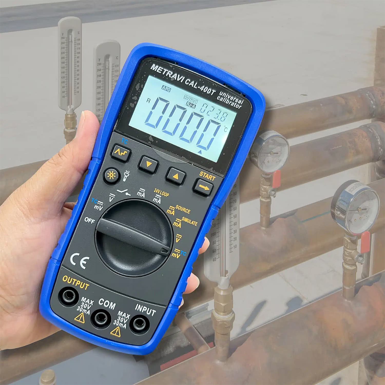 Metravi 50mA/30V Overload Protection Universal Calibrator, CAL-400T