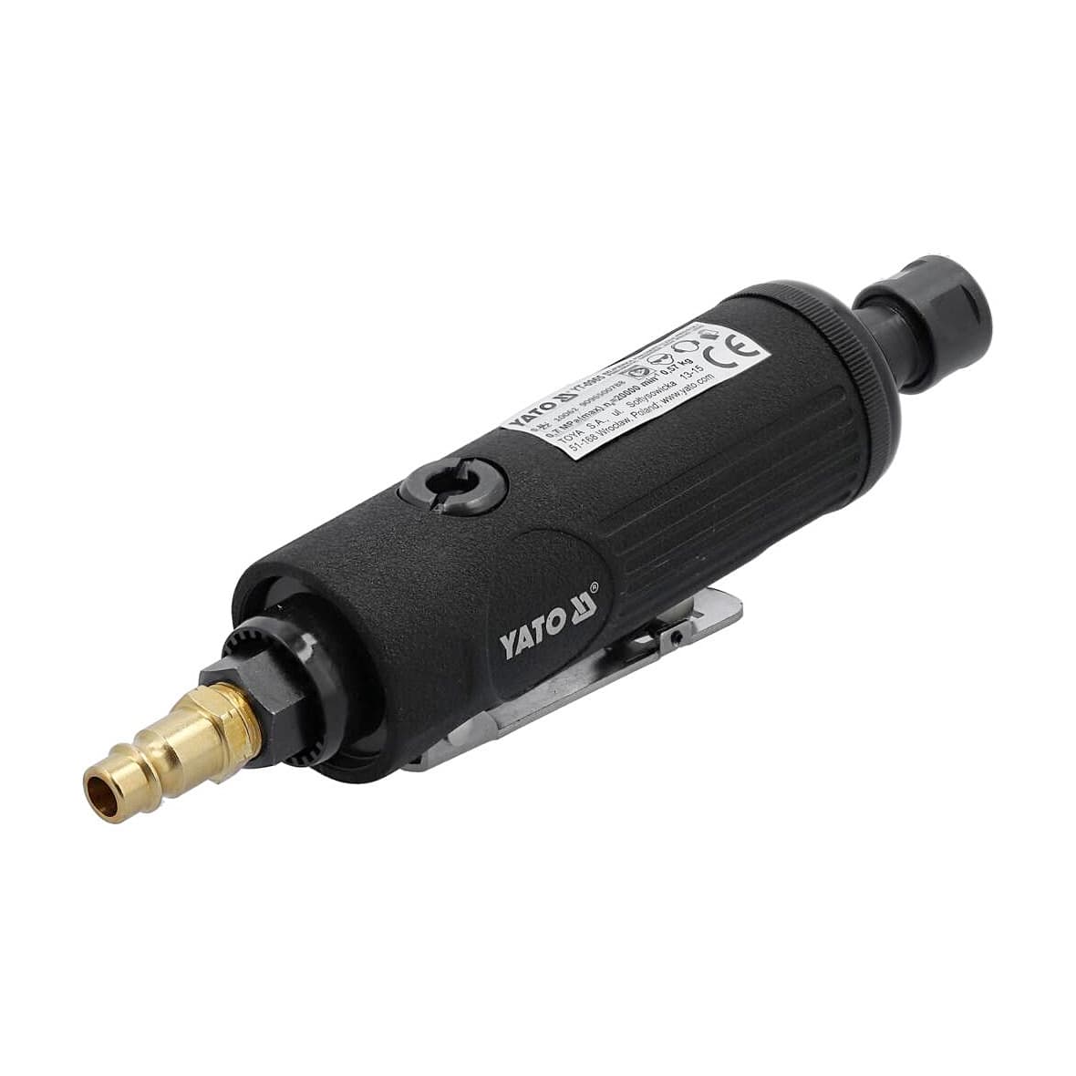 Yato 3 mm / 1/4 Inch Pneumatic Air Die Grinder With Rear Exhaust, YT-0965