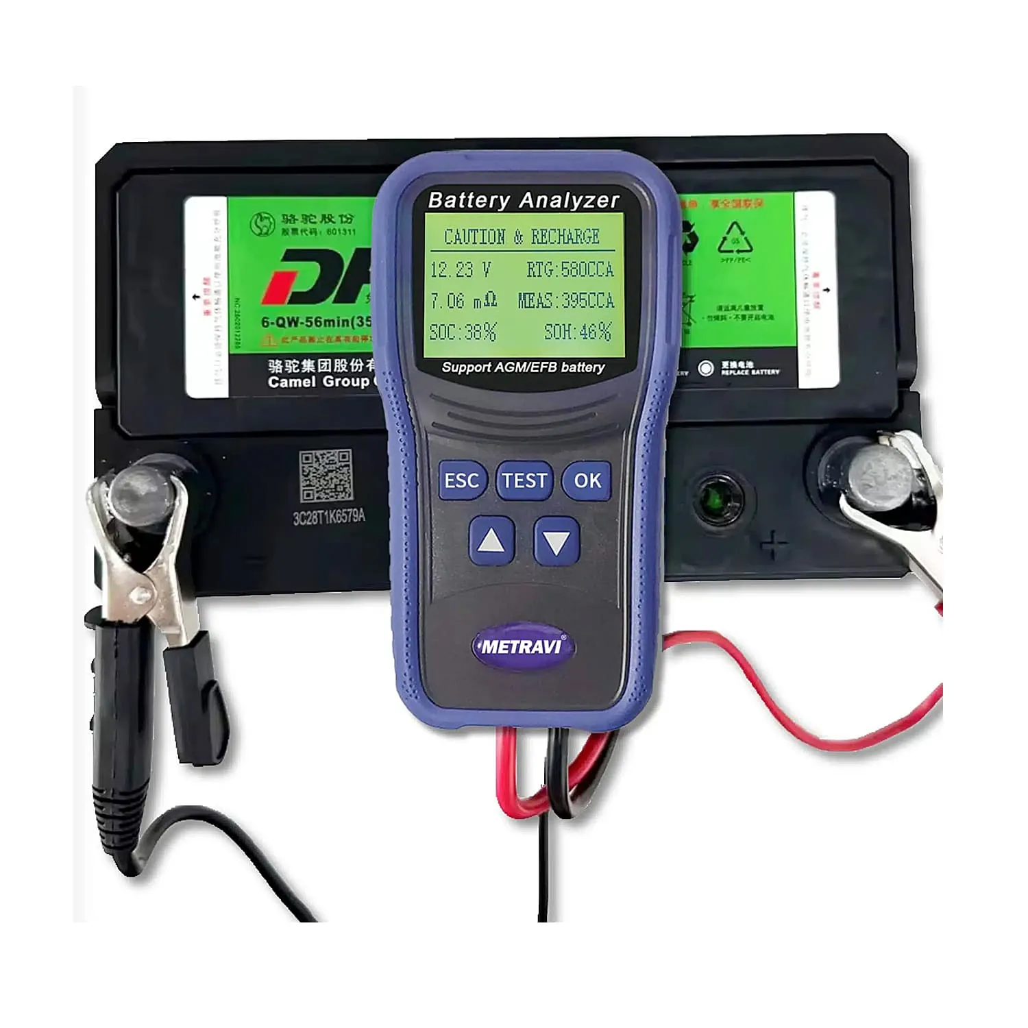 Metravi 100CCA - 2000CCA Battery Analyser, BT-200
