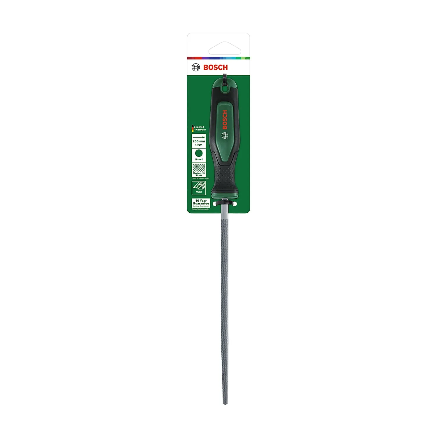 Bosch 200 mm / 8 inch Round Metal File, 1 600 A03 DR9