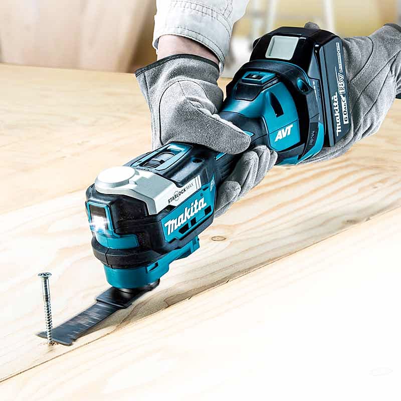 Makita 18V LXT BL AVT Cordless Multi Tool (Bare Tool), DTM52Z