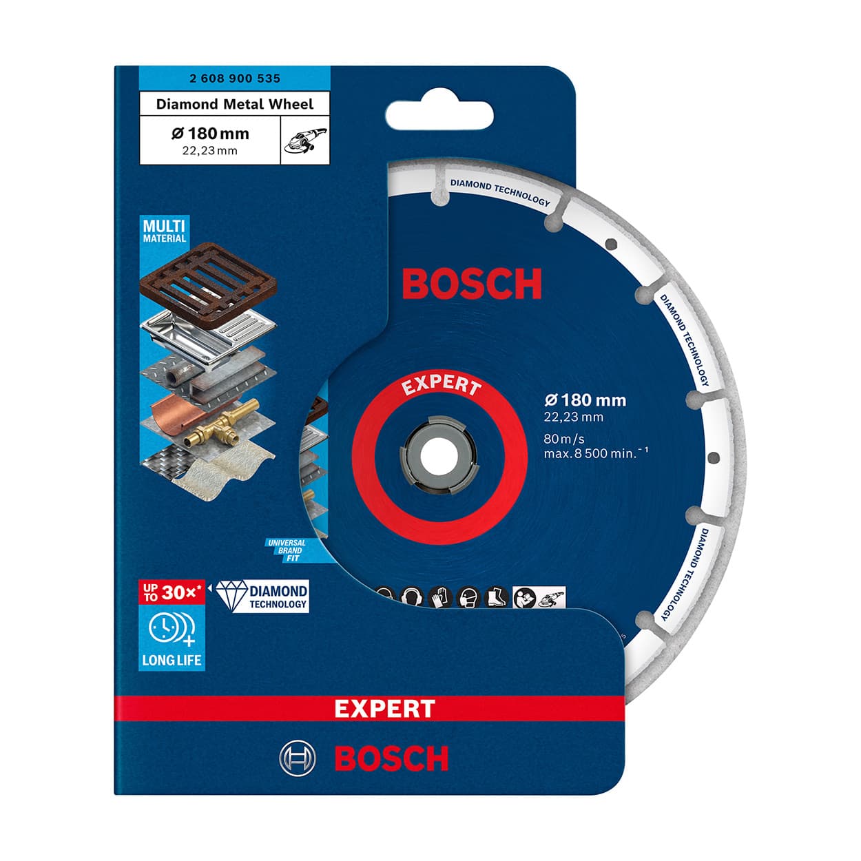 Bosch 180 mm Diamond Metal Cutting Wheel, 2 608 900 535