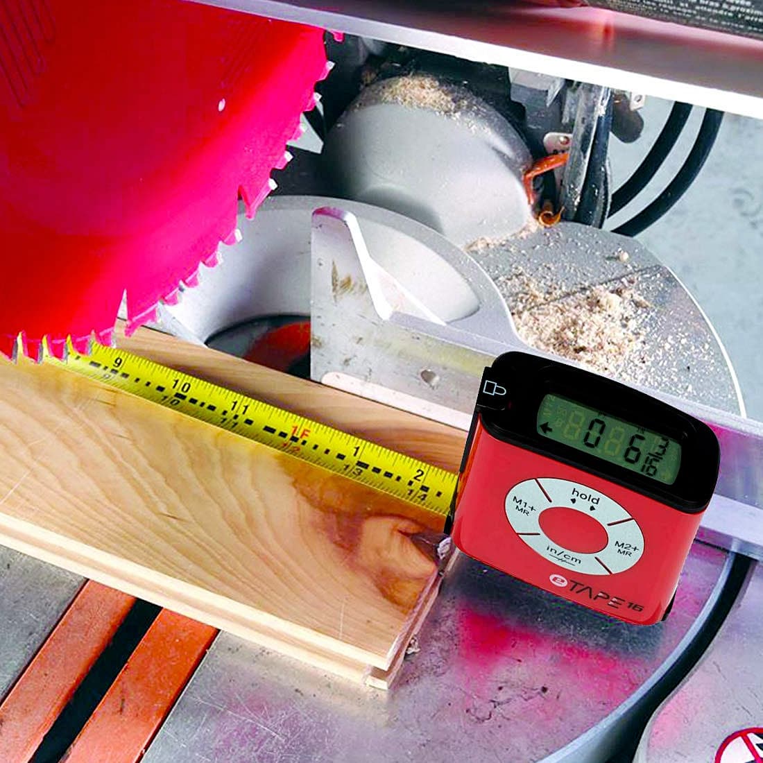 eMeasure inc. 5Mtr x 19mm Digital Measuring Tape with Belt Clip, eTape 16