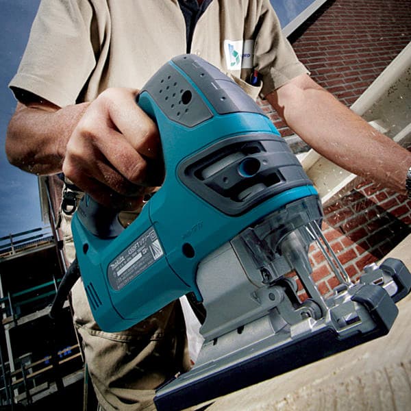 Makita 26mm / 720W Top Handle Jig Saw with 3 Orbital Settings Plus Straight Cutting, 4350CT
