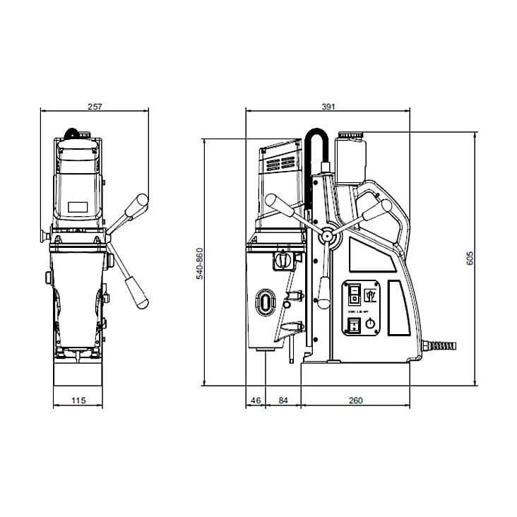 Schifler 2500W Magnetic Core Drilling Machine, SWC 120 WT