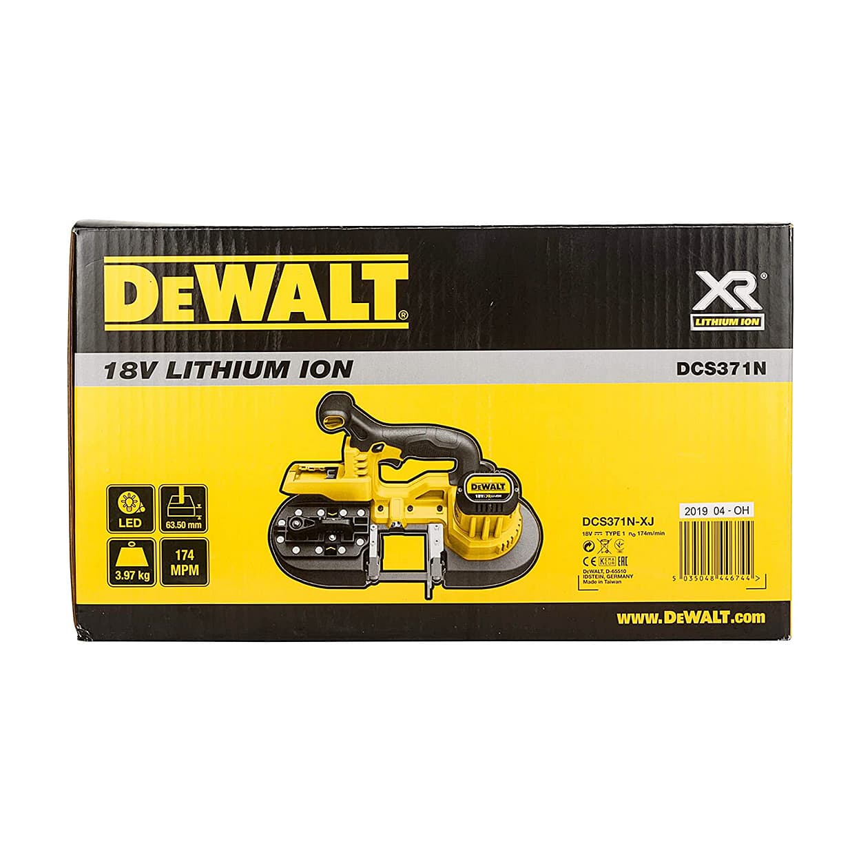Dewalt 18V XR Li-ion Compact Bandsaw (Cordless), DCS371N-XJ