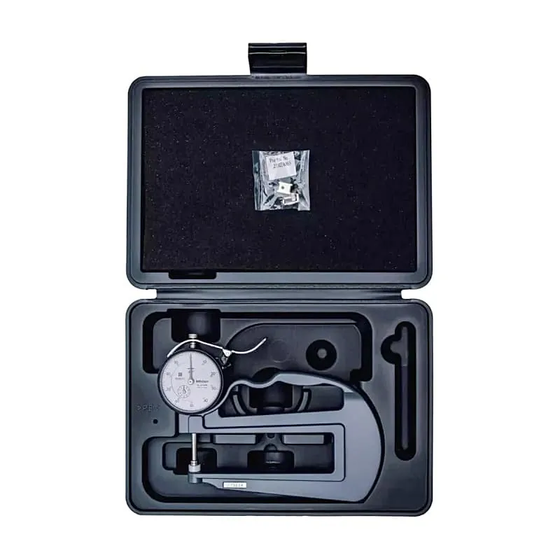 Mitutoyo 0 - 1 inch Dial Indicator Deep Throat Type Thickness Gauge (Ceramic Contact Elements), 7322A