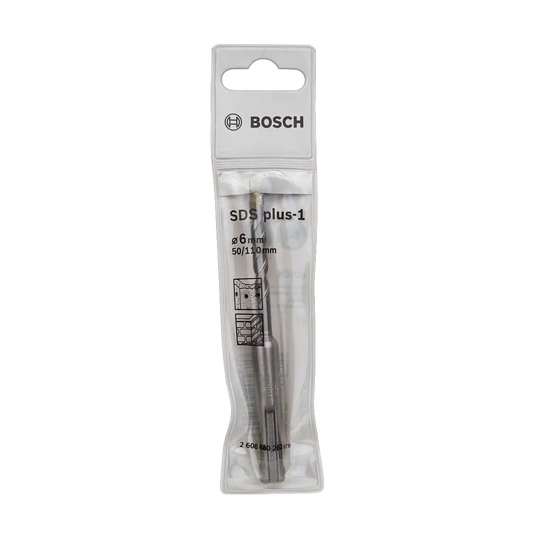 Bosch 6.00 x 110 mm SDS plus-1 Drill Bits, 2 608 680 262
