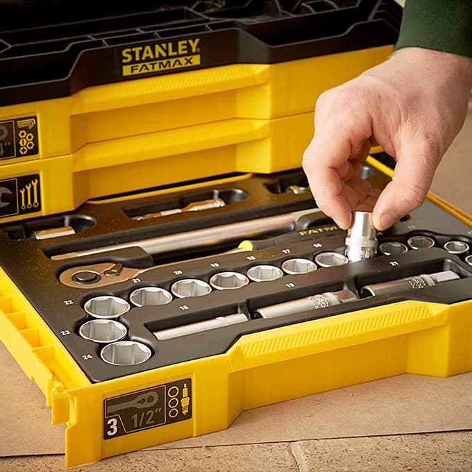 Stanley 126 Pcs Fatmax Pro-Stack 3 Drawers Tool Kit, FMMT98107-1