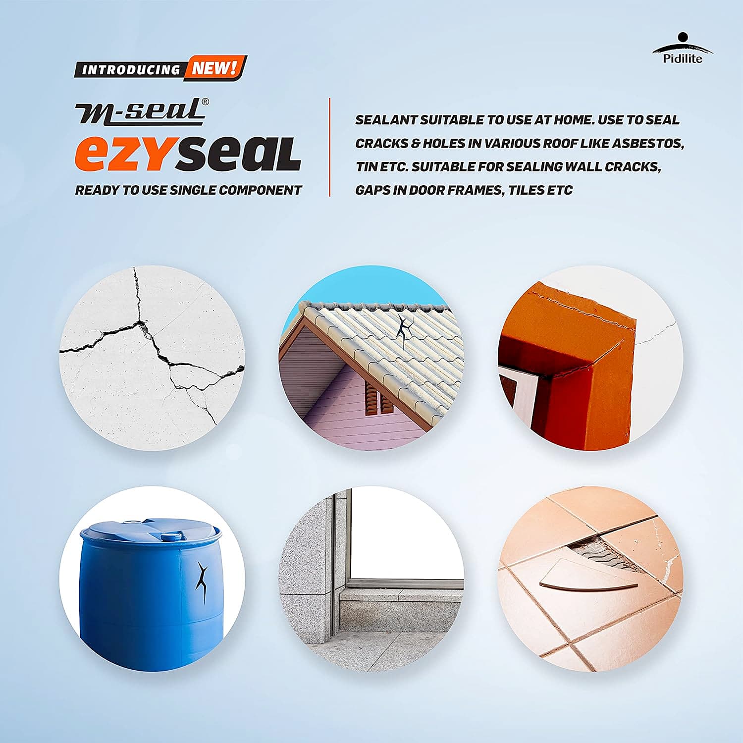 M-Seal Ezyseal 40 gms Elastomeric Sealant (Pack of 10 Pcs)