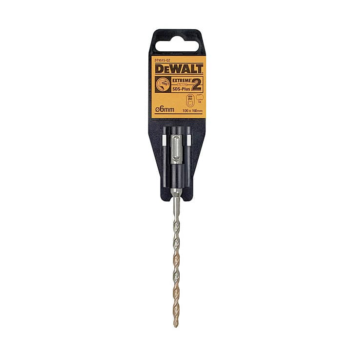 Dewalt 6.00 x 160 mm Extreme SDS Plus 2 Cutter Drill Bit, DT9515-QZ