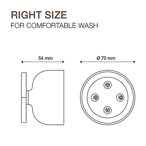 Kohler Statement Round Adjustable Deep Massage Body Spray In Polished Chrome Finish, K-26299IN-CP