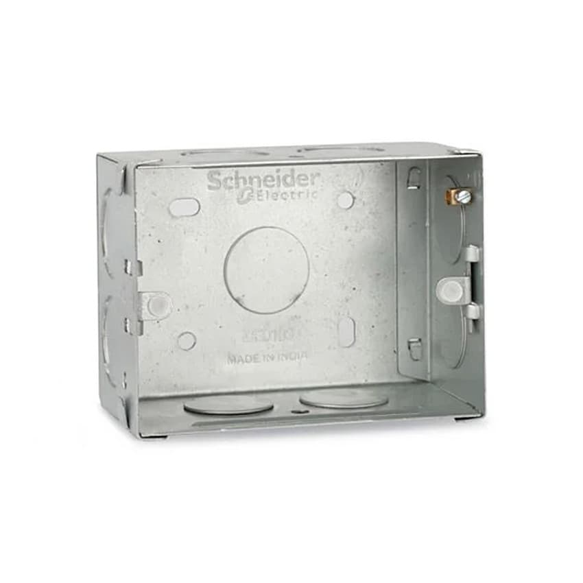 Schneider Electric 3 Modules 0.8 mm Thickness Metal Box, ME0103