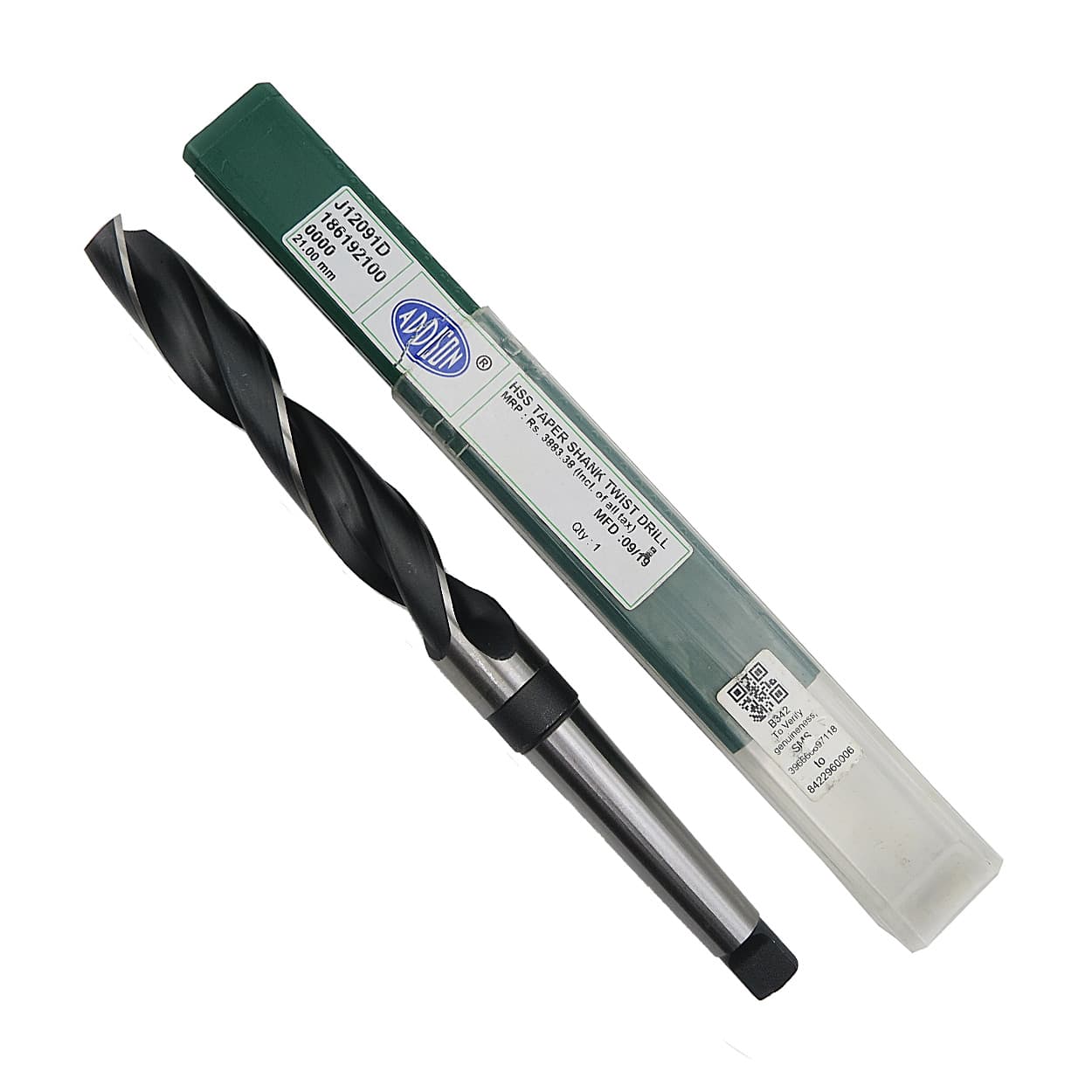 Addison 3.80 x 124 mm HSS Taper Shank Twist Drill