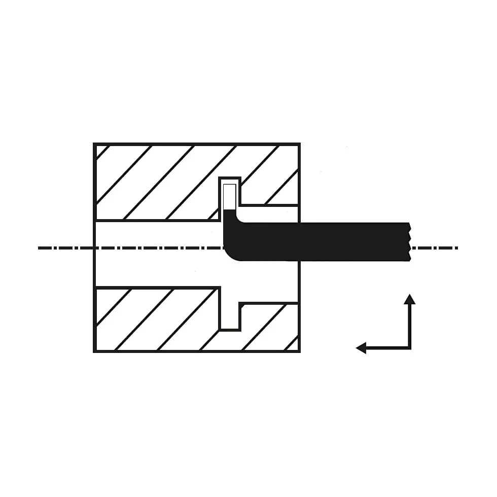 Zenstar 100 mm Length / 156 Cranked Internal Recessing Tool (Right Hand), 156-1010