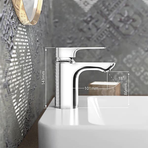 Kohler Aleo+ Single Control Basin / Lavatory Faucet Without Drain In Polished Chrome Finish, K-72312IN-4ND-CP