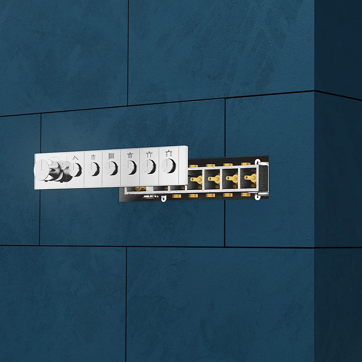 Kohler Anthem Recessed Mechanical Thermostatic 6 Outlet Valve, K-26344IN-NA