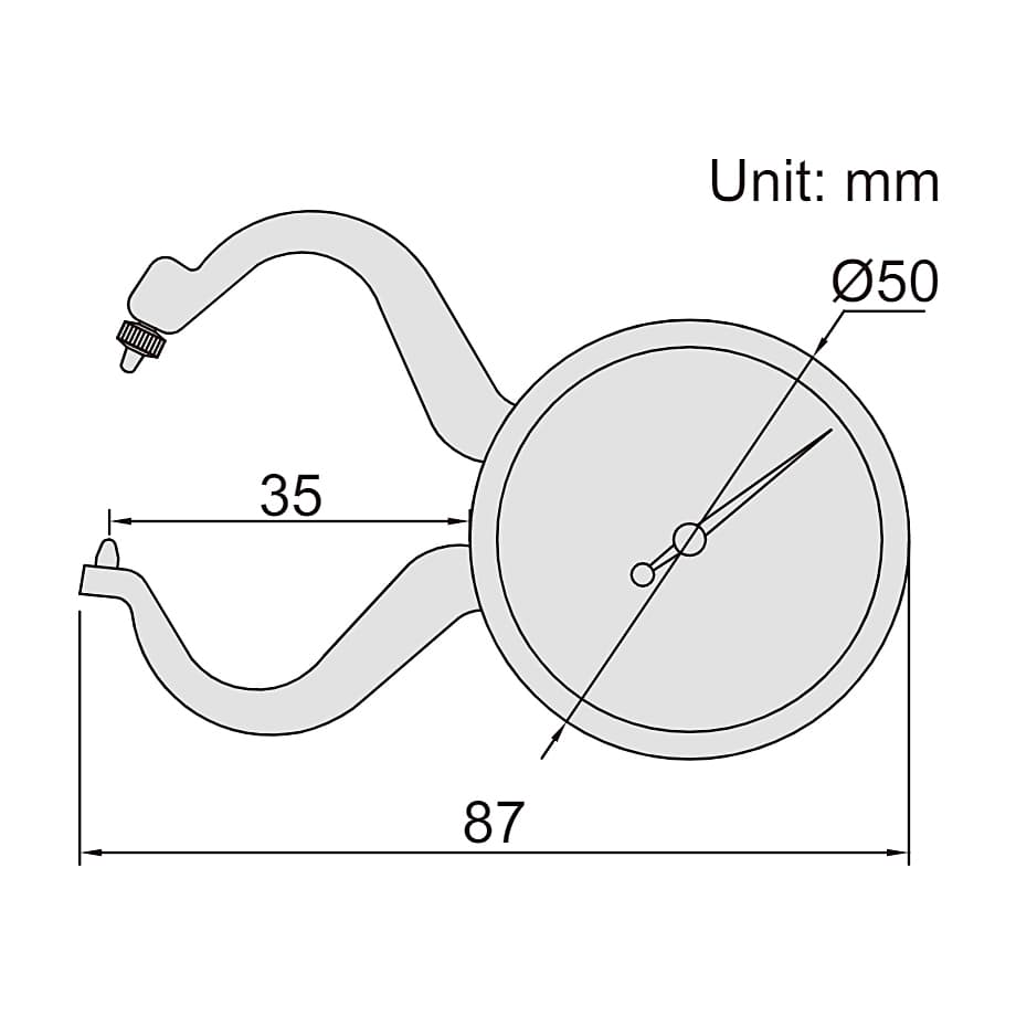 Insize 0 - 10 mm Thickness Gauge, 2863-10