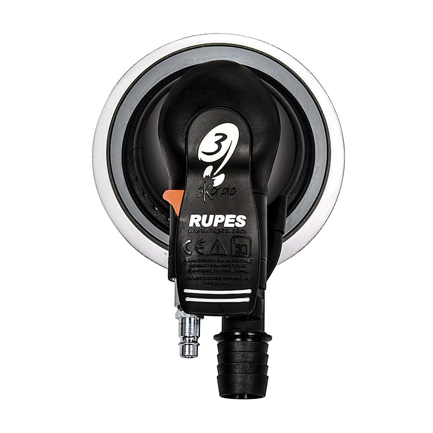 Rupes 6 mm Dia. Pneumatic Random Orbital Palm Sander with Self Vacuum (SKORPIO III), RH356T/VR