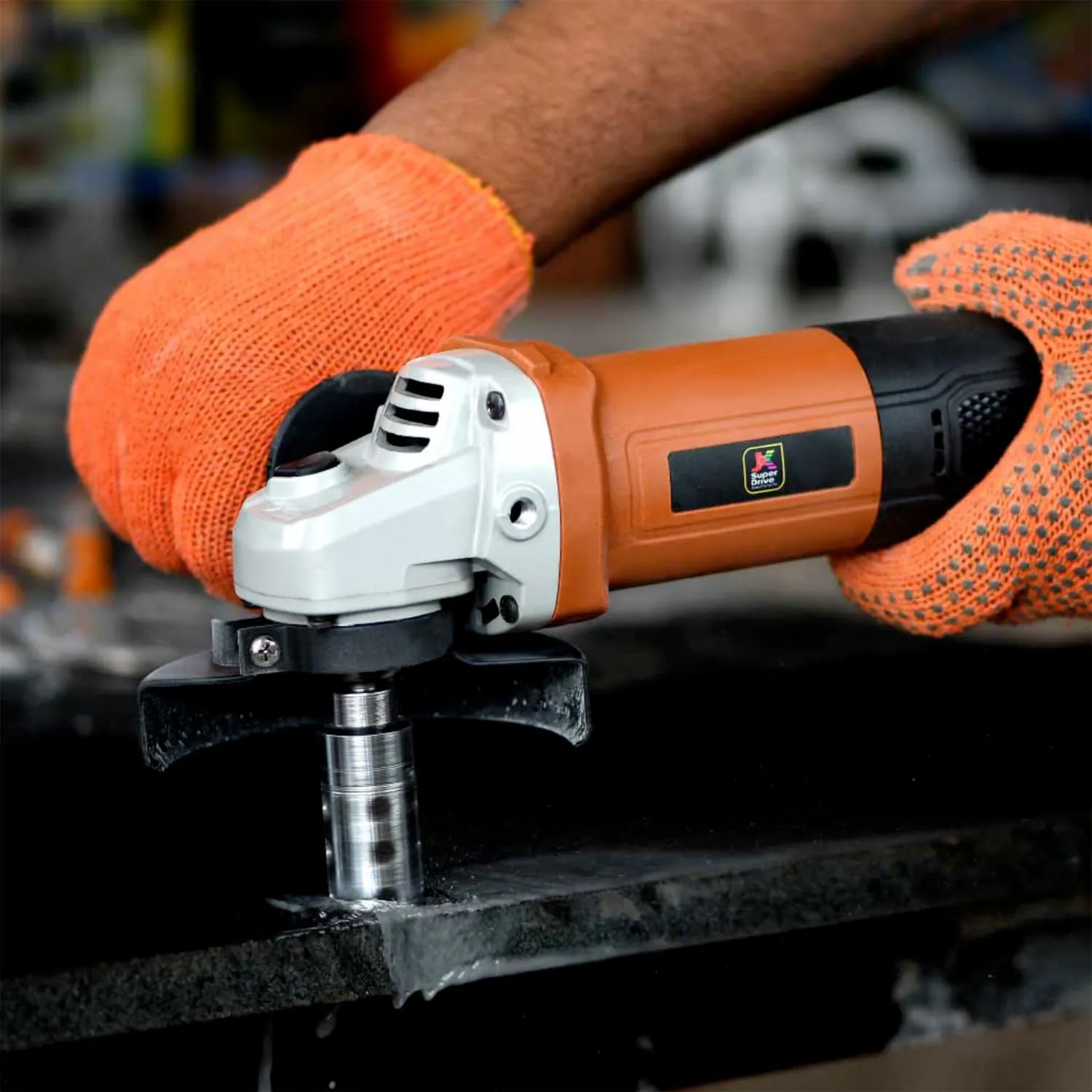 JK Super Drive 100 mm / 4 inch 850W Slim Body Angle Grinder, JKAG4C, 9005111
