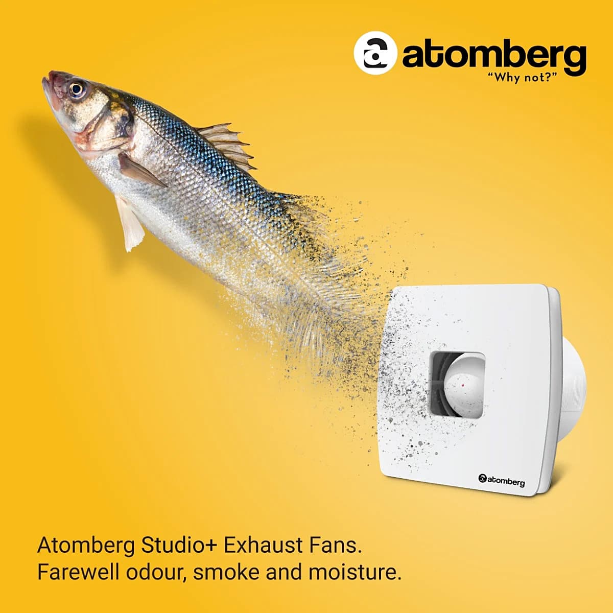 Atomberg Studio+ 150 Energy Saving Exhaust Fan With BLDC Motor (White)