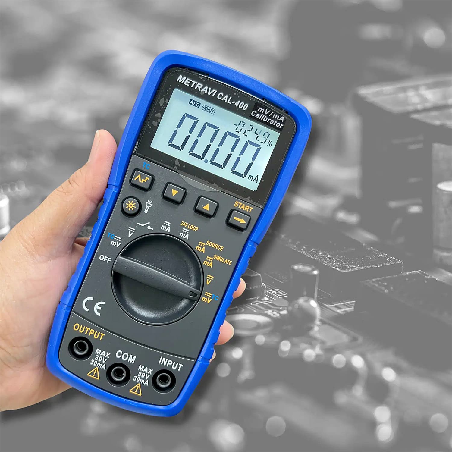 Metravi 50mA/30V Overload Protection mV mA Calibrator, CAL-400