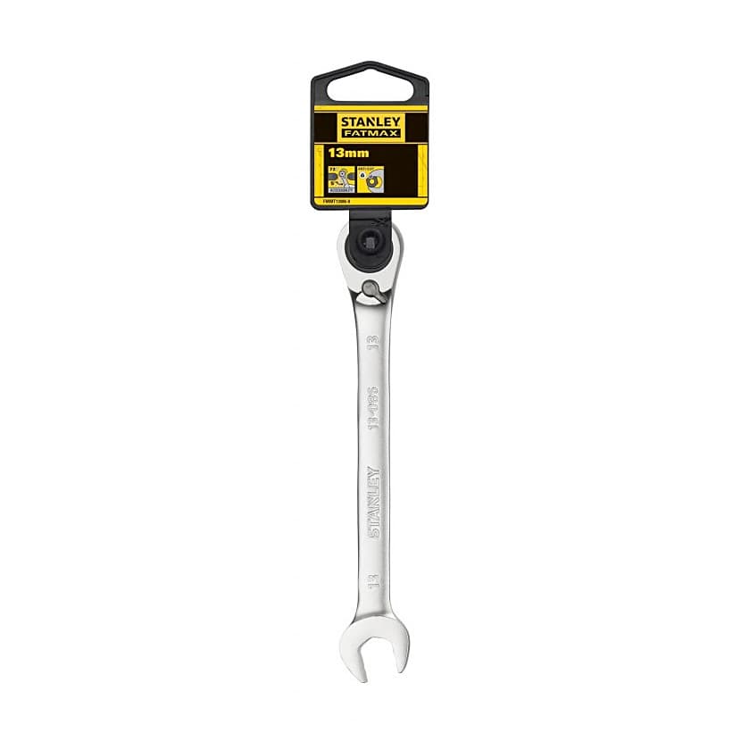 Stanley 13 mm Fatmax Anti-Slip Reversible Combination Ratchet Wrenches, FMMT13086-0