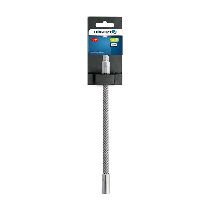 Hogert 150 mm Flexible Extension Bar (1/4 Inch Sq. Drive), HT1A740