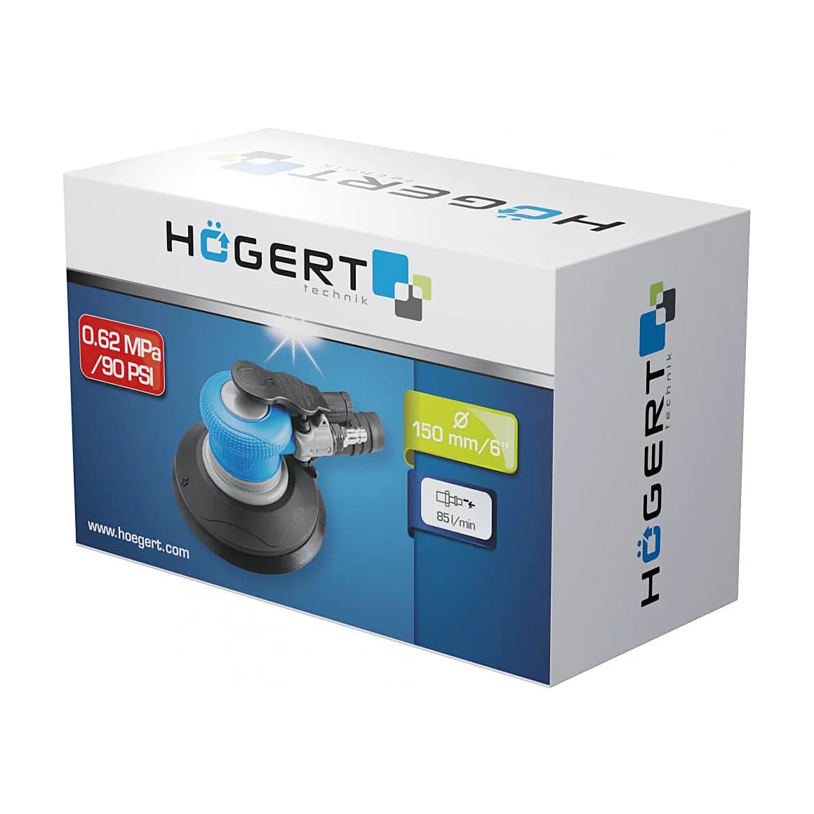 Hogert 6 mm Air Eccentric Sander (Air Grinder), HT4R652