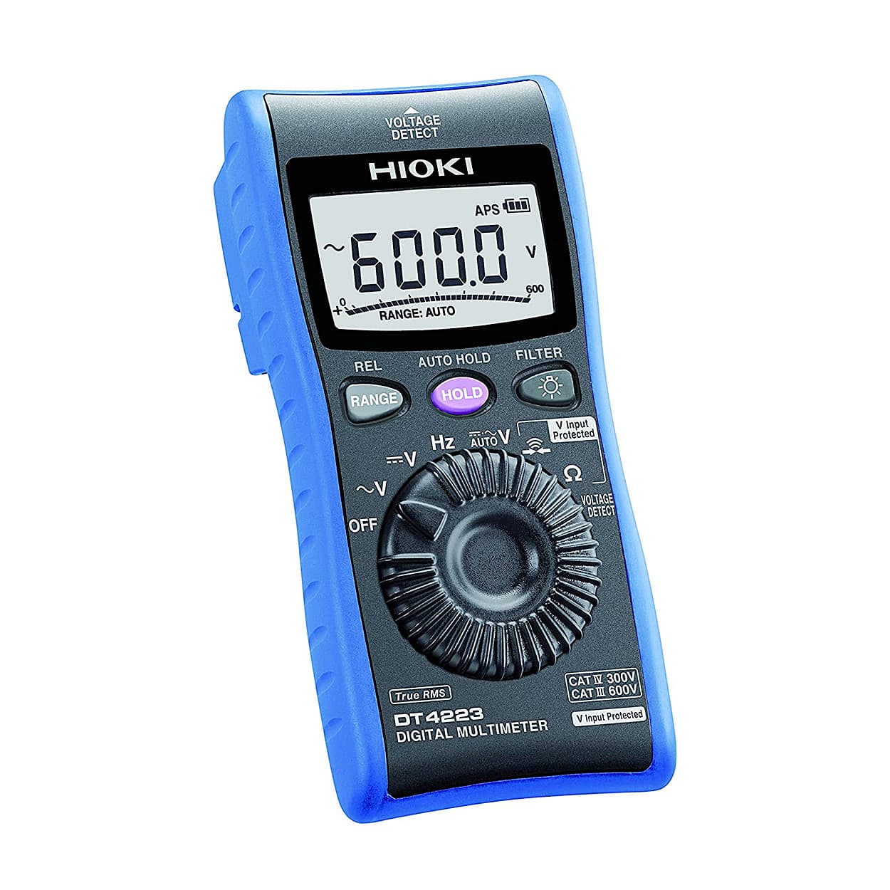 Hioki 80 V to 600 V AC Premier Pocket Digital MultiMeter, DT4223
