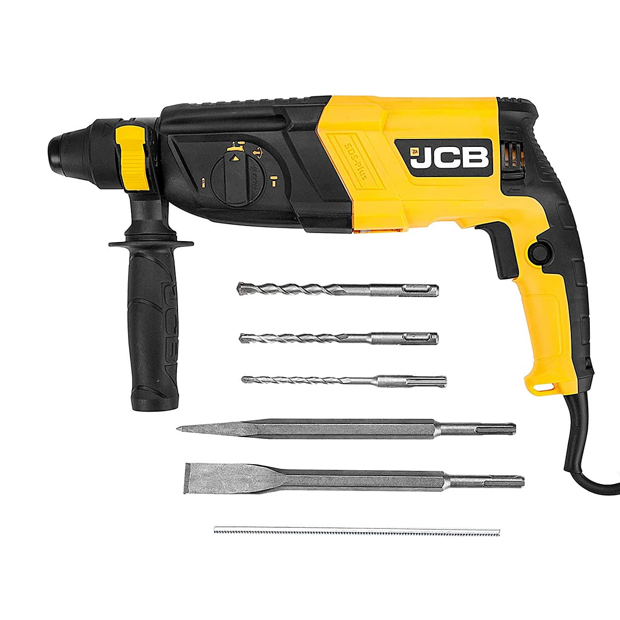 JCB 26mm 800W SDS Plus Rotary Hammer With Dual Function & Reversible Operation, JCB-RH800-EM