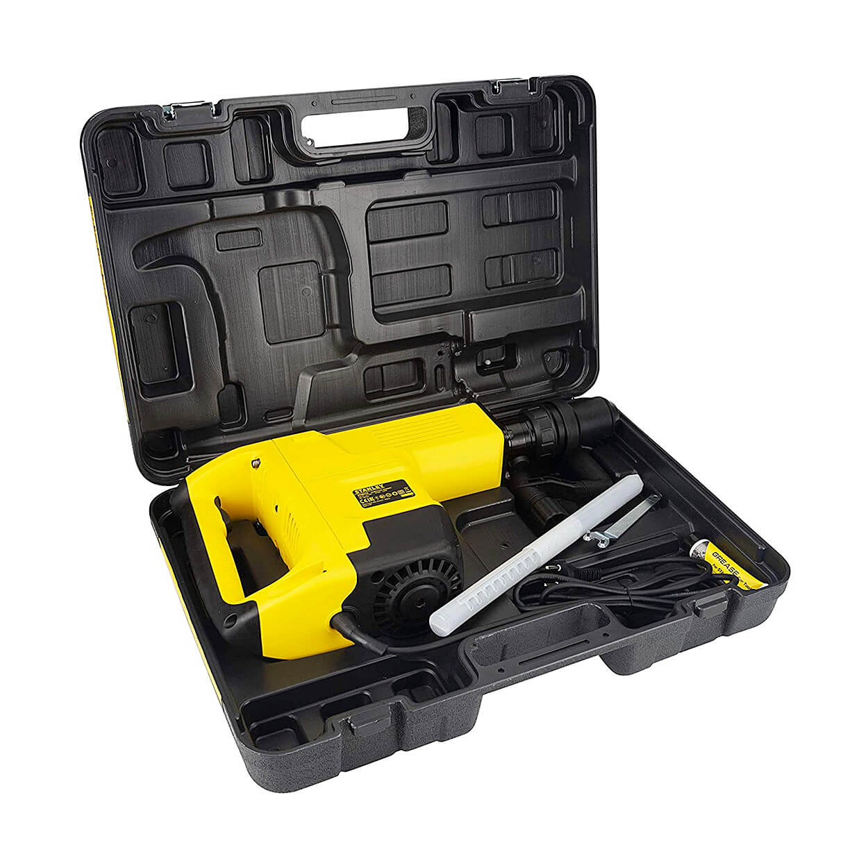 Stanley 10kg 1600W SDS Max Demolition Hammer With Kitbox & Chisel, STHM10K-IN