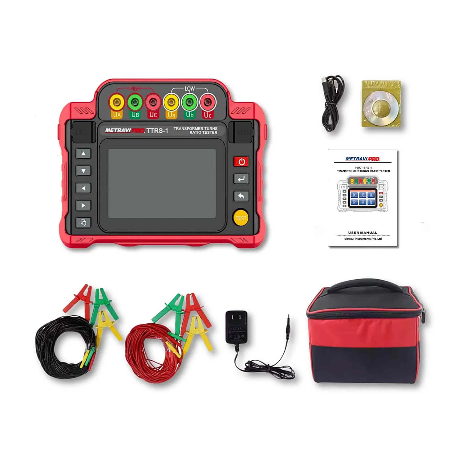 Metravi 0.9 - 10000 Transformer Turns Ratio Tester, PRO TTRS-1