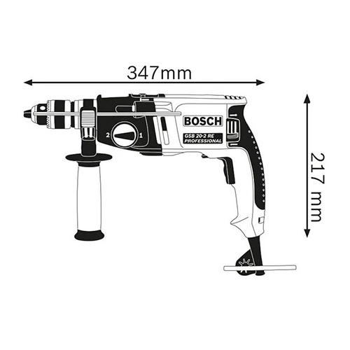 Bosch 800W Professional Impact Drill 2G Clam, GSB 20-2 RE