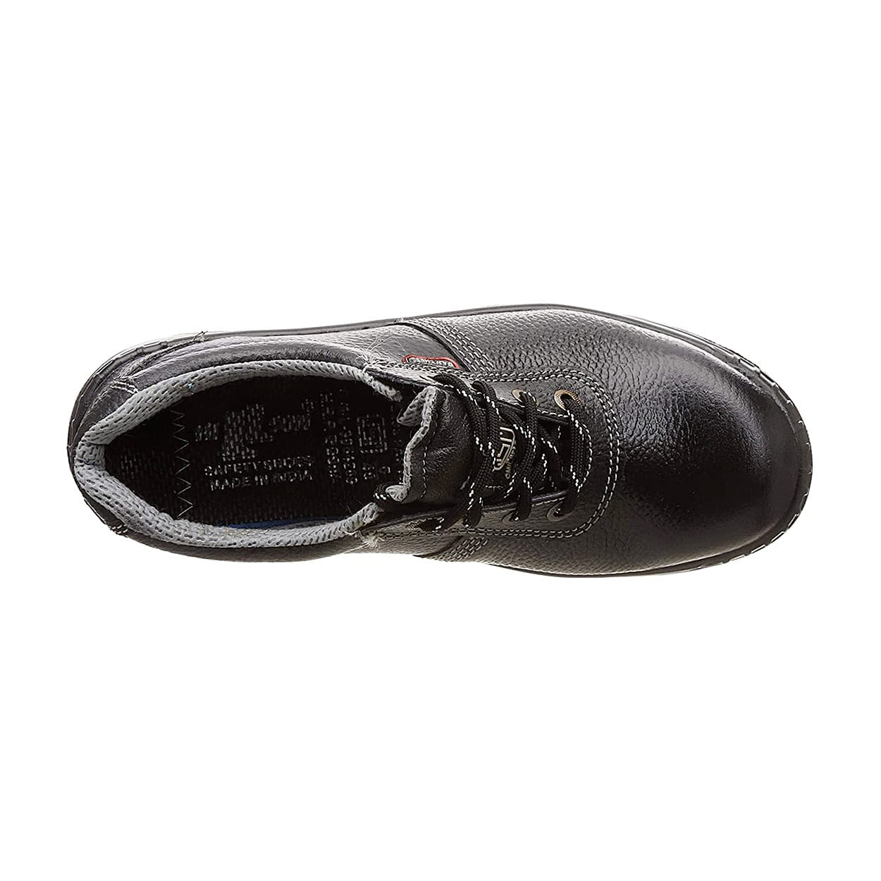 Hillson ISI Marked Double Density Buff Leather Panther Safety Shoes - Steel Toe (Black)