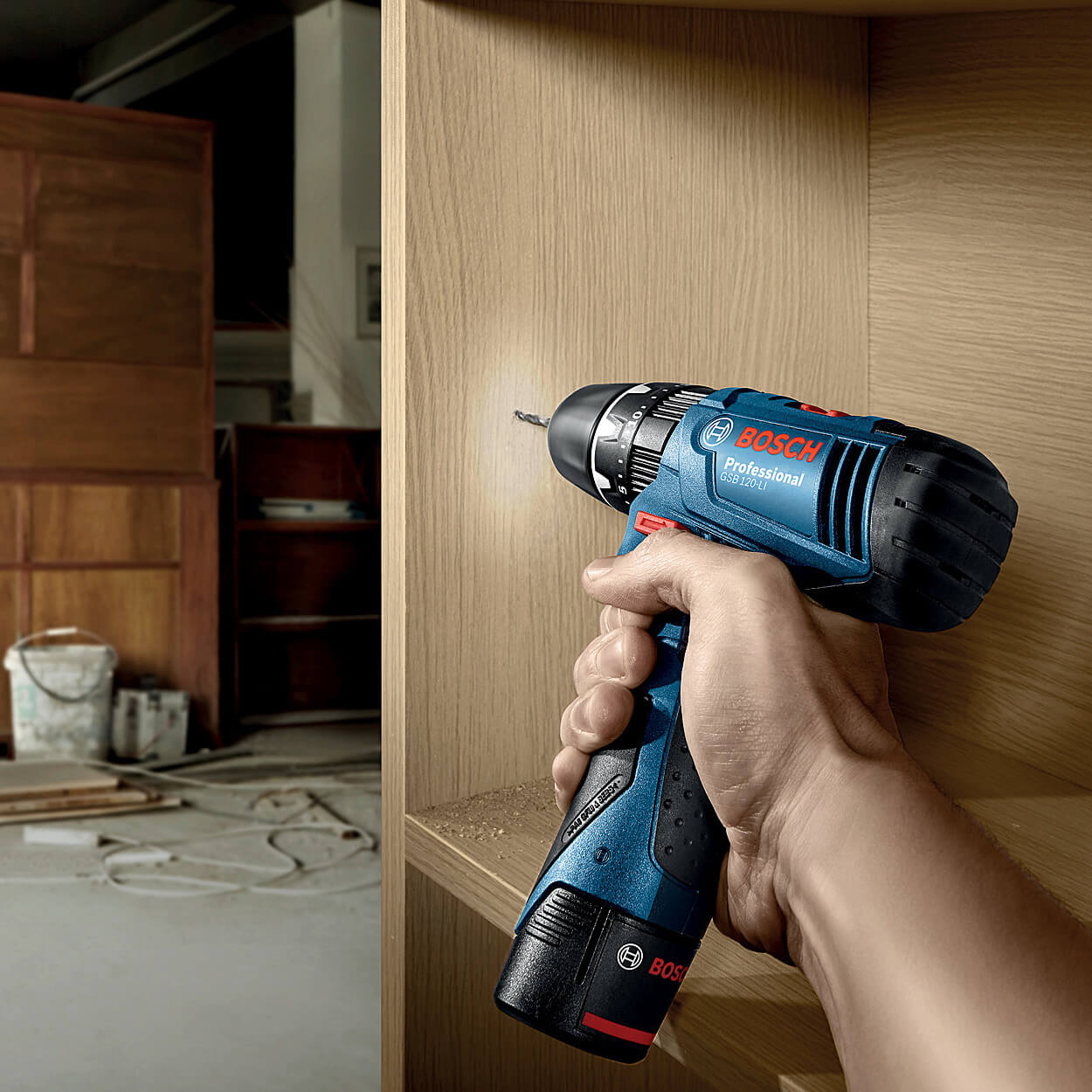 Bosch 12V Lithium-ion Professional Impact Drill Driver (Cordless), GSB 120-Li